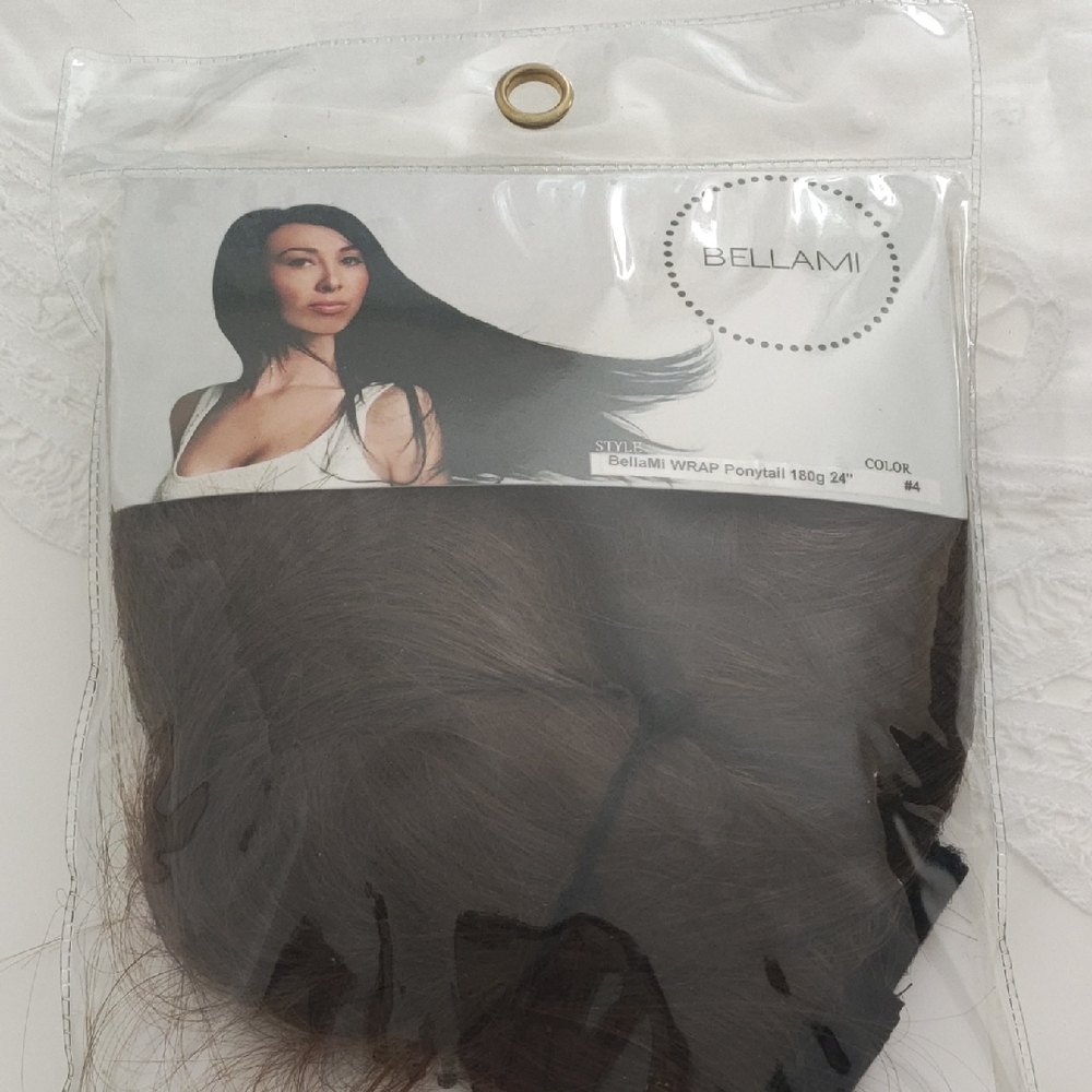 BELLAMI Dark Brown Wrap Ponytail Extension
